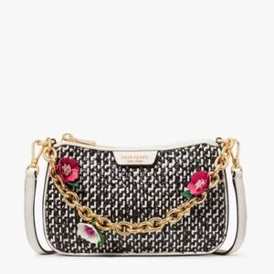 Kate Spade Jolie raffia tweed bag